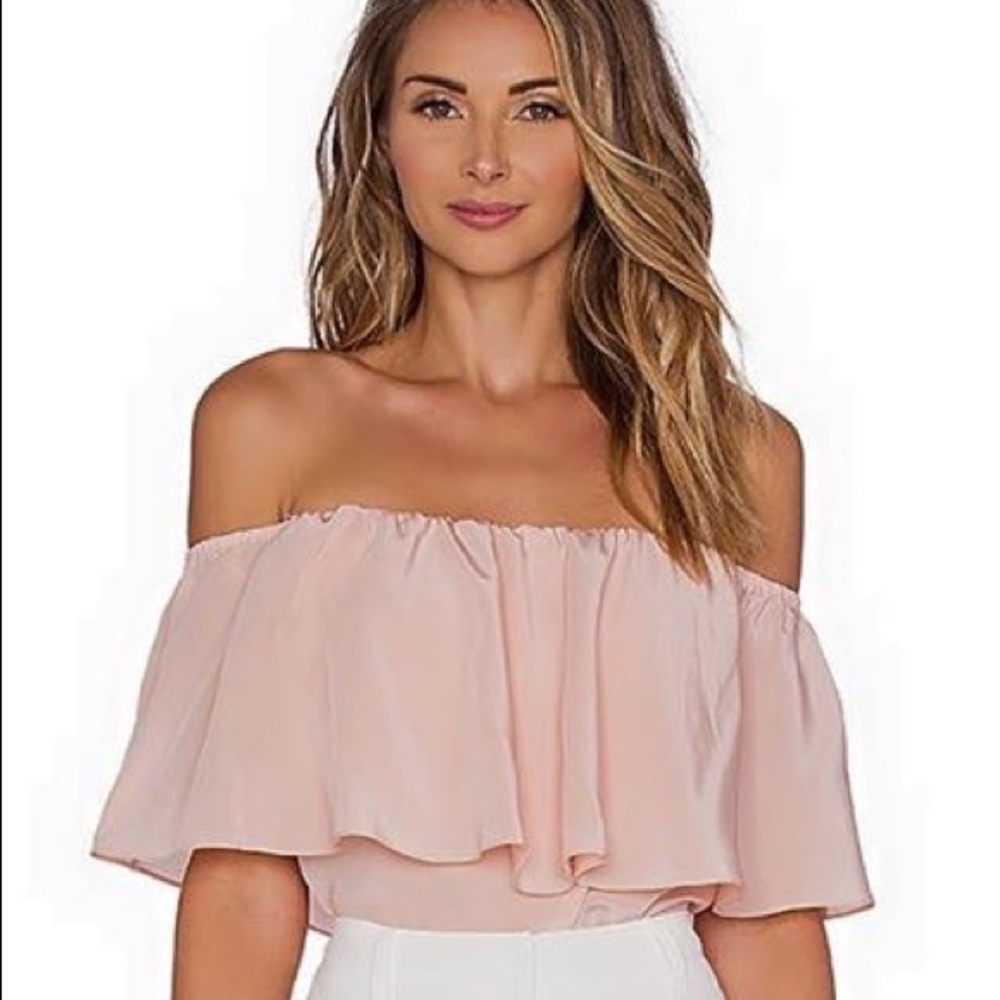 Amanda Uprichard Pink silk top